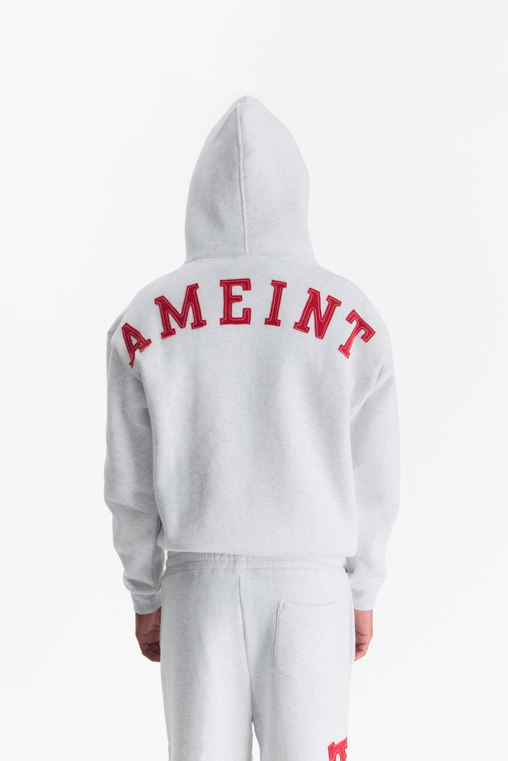 LOGO ZIP HOODIE [GREY]