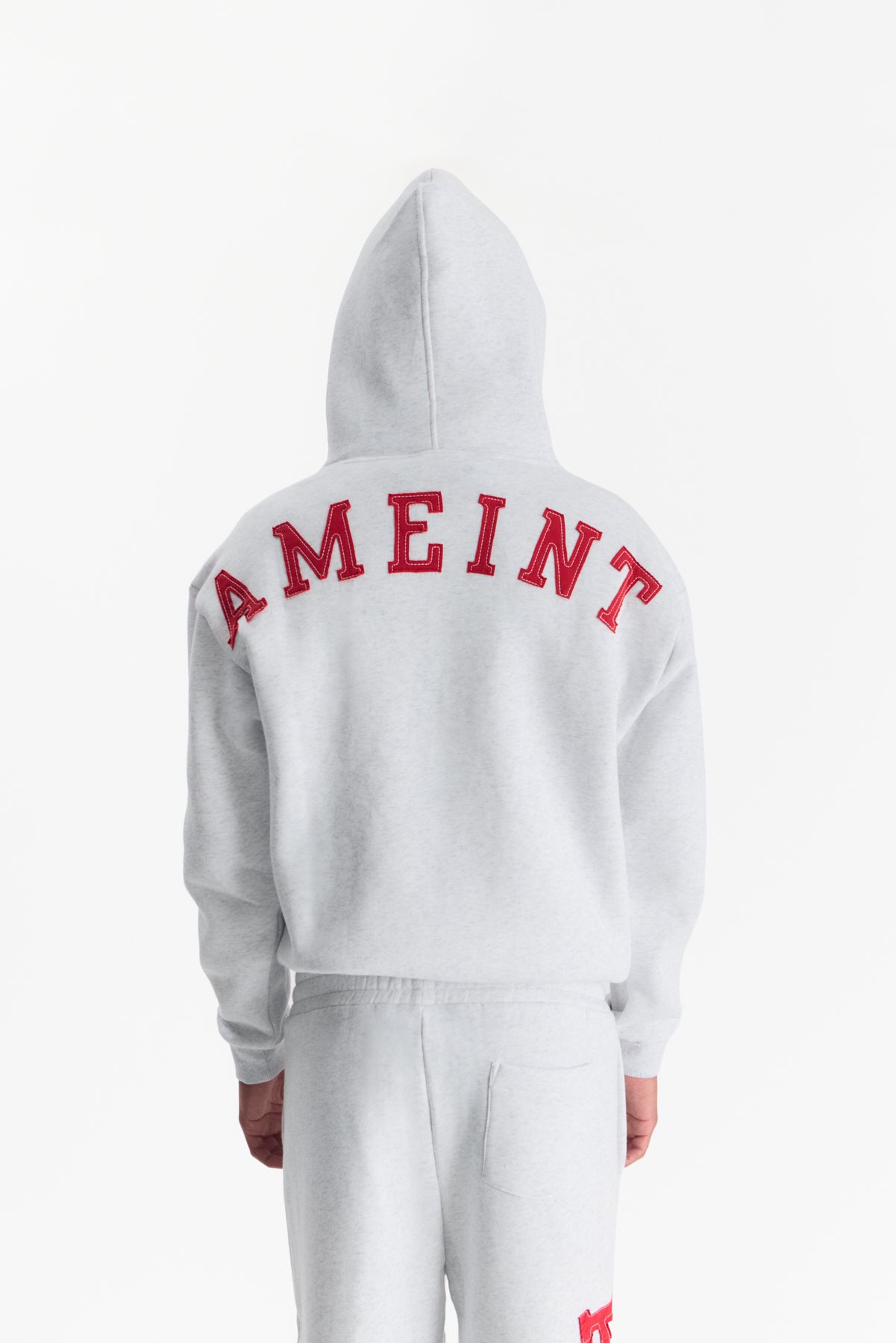 LOGO ZIP HOODIE [GREY]